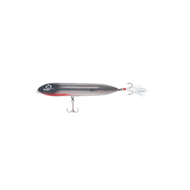 HEDDON TOPWATER BAIT Black Shiner Heddon Feather Dressed Super Spook Jr.