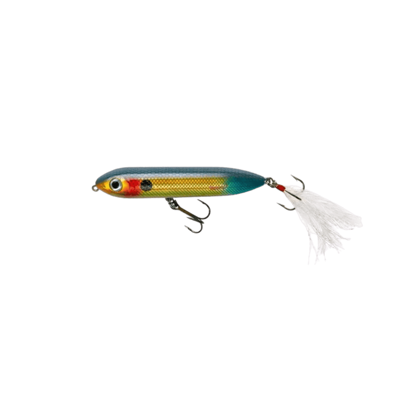 Load image into Gallery viewer, HEDDON TOPWATER BAIT Wounded Shad Heddon Feather Dressed Super Spook Jr.
