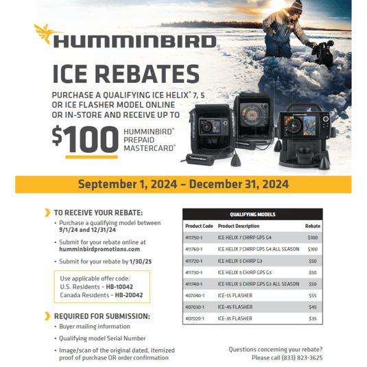 HUMMINBIRD HELIX 5 ICE G3 Humminbird Ice Helix 5 Chirp G3