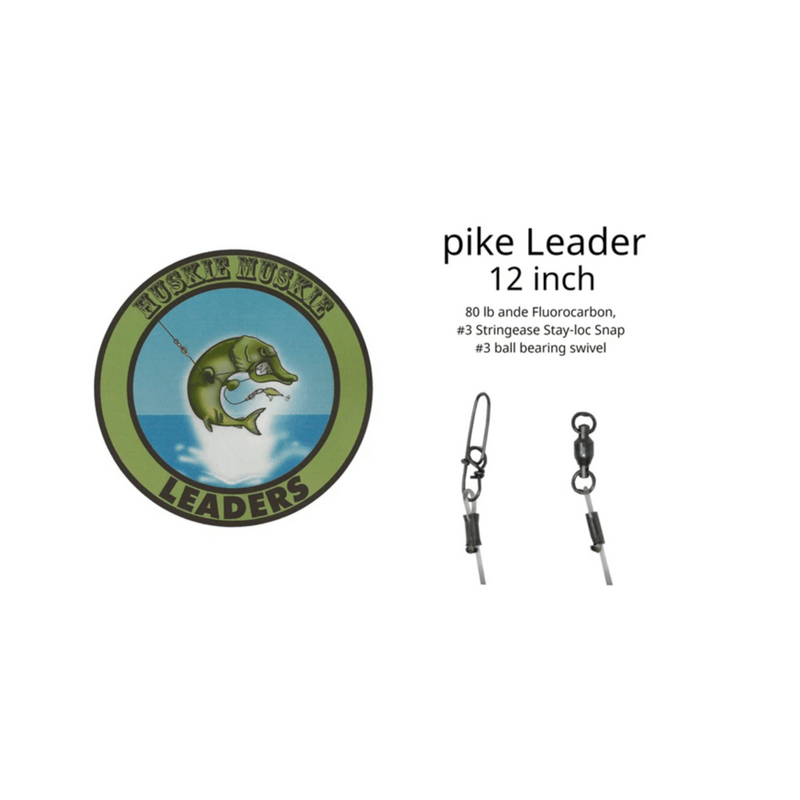 Load image into Gallery viewer, HUSKY MUSKY MUSKY/PIKE 12&quot; Huskie Muskie Pike Leader
