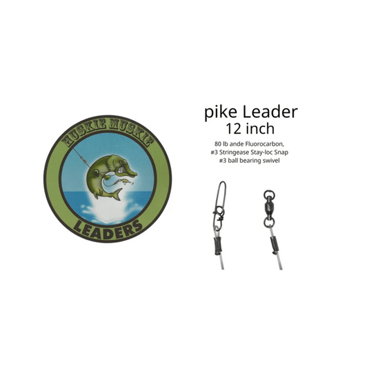 HUSKY MUSKY MUSKY/PIKE 12" Huskie Muskie Pike Leader