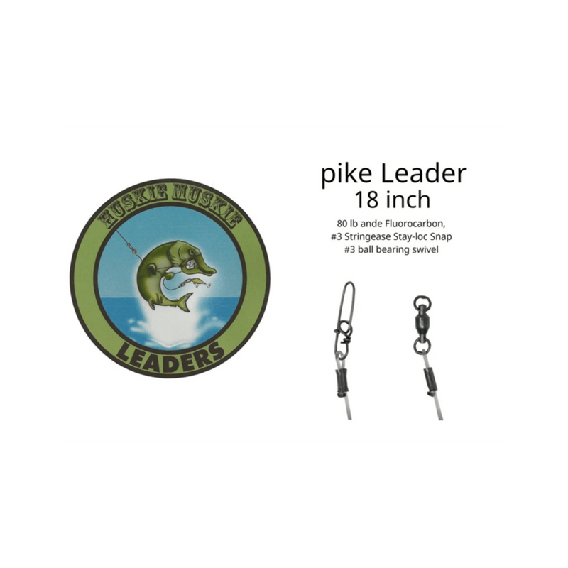 Load image into Gallery viewer, HUSKY MUSKY MUSKY/PIKE 18&quot; Huskie Muskie Pike Leader
