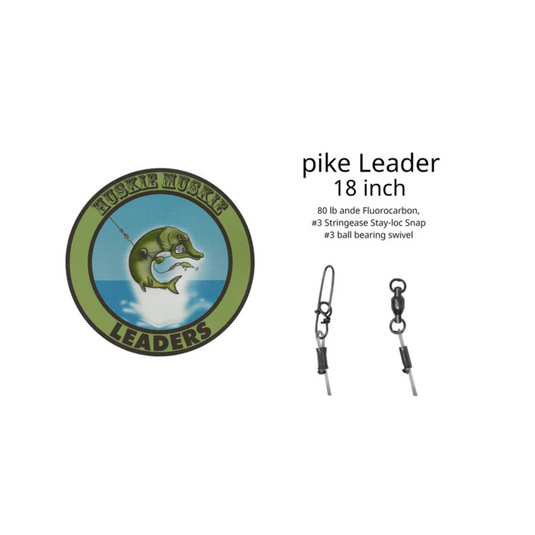 HUSKY MUSKY MUSKY/PIKE 18" Huskie Muskie Pike Leader