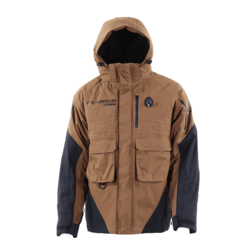 Load image into Gallery viewer, ICEARMOR BY CLAM ICE FISHING JACKETS / BIBS Brown-Black / Medium IceArmor by Clam Ascent Float Parka
