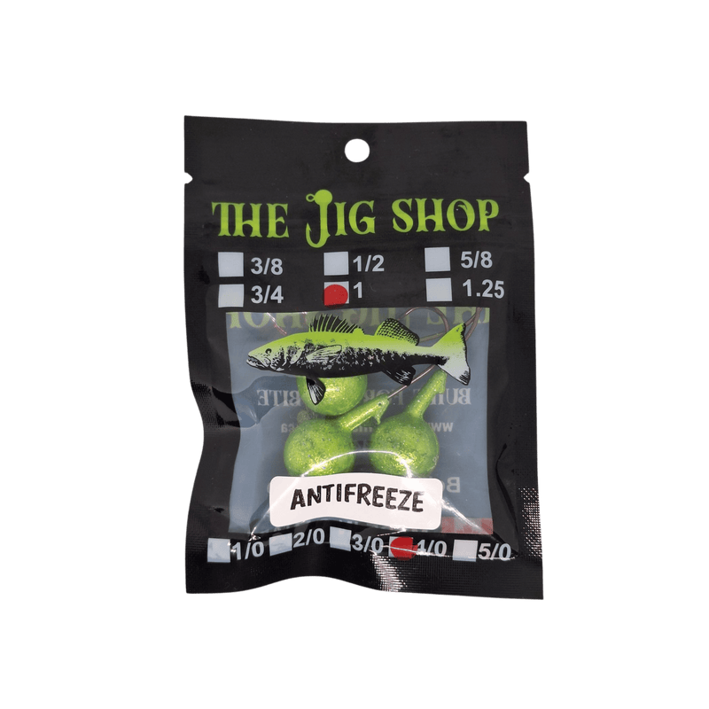 Load image into Gallery viewer, JIG SHOP ALL JIGS 1 OZ / Antifreeze The Jig Shop Classic Ball Head Jig
