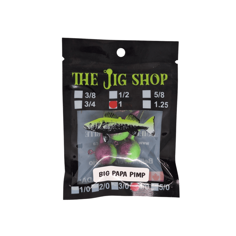 Load image into Gallery viewer, JIG SHOP ALL JIGS 1 OZ / Big Papa Pimp The Jig Shop Classic Ball Head Jig
