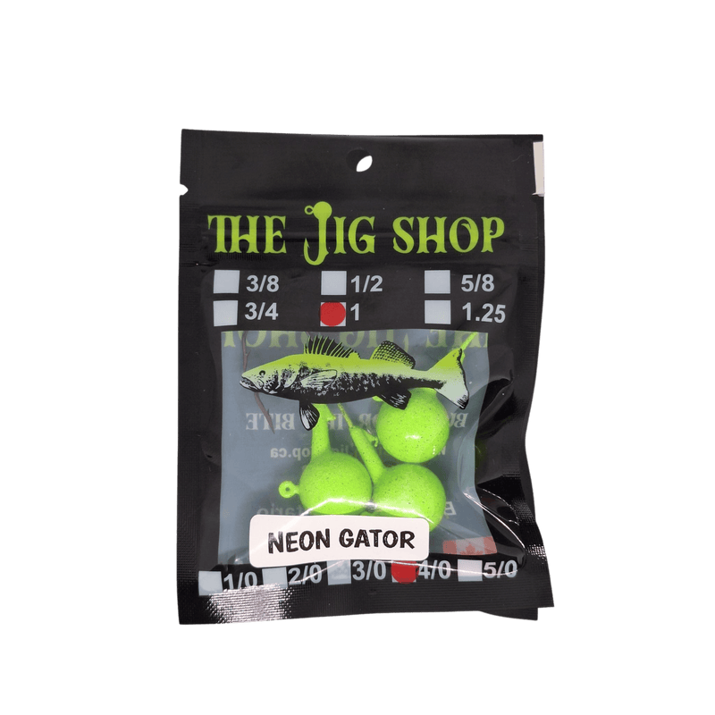 Load image into Gallery viewer, JIG SHOP ALL JIGS 1 OZ / Neon Gator The Jig Shop Classic Ball Head Jig
