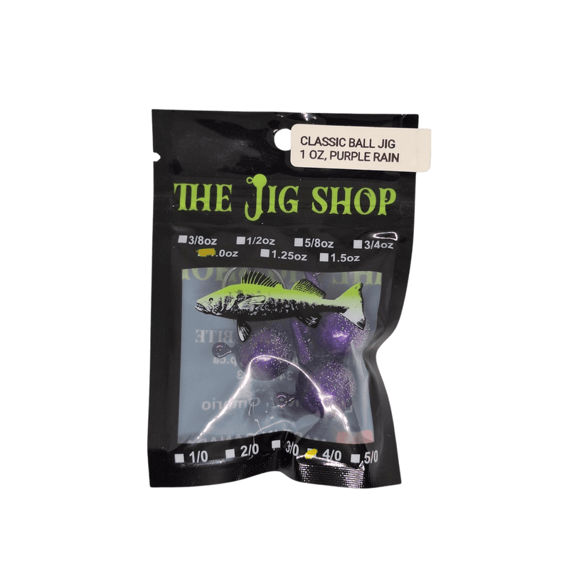 Load image into Gallery viewer, JIG SHOP ALL JIGS 1 OZ / Purple Rain The Jig Shop Classic Ball Head Jig
