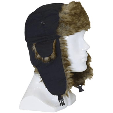 John Boy ICE FISHING HEAD WEAR / GLOVES Black John Boy Trapper Hat