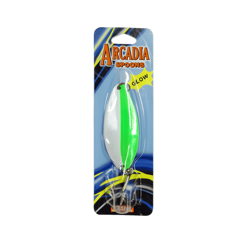 Load image into Gallery viewer, K&amp;E CASTING SPOONS 3-4oz / Glow Green K&amp;E Arcadia River Spoons

