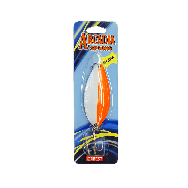 Load image into Gallery viewer, K&amp;E CASTING SPOONS 3-4oz / Glow Orange K&amp;E Arcadia River Spoons
