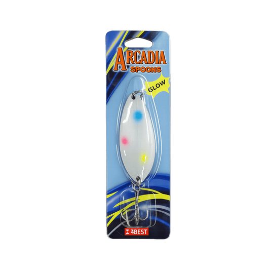 K&E CASTING SPOONS 3-4oz / Glow Wonderbread K&E Arcadia River Spoons
