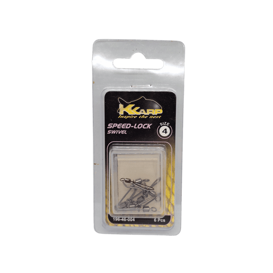K KARP CARP/CATFISH K-Karp Speed-Lock Swivel - Size 4