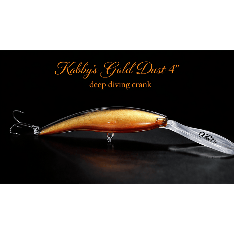 Load image into Gallery viewer, KABBY'S CUSTOM CRANKBAIT 4" / Gold Dust Kabby's Deep Diving Crank
