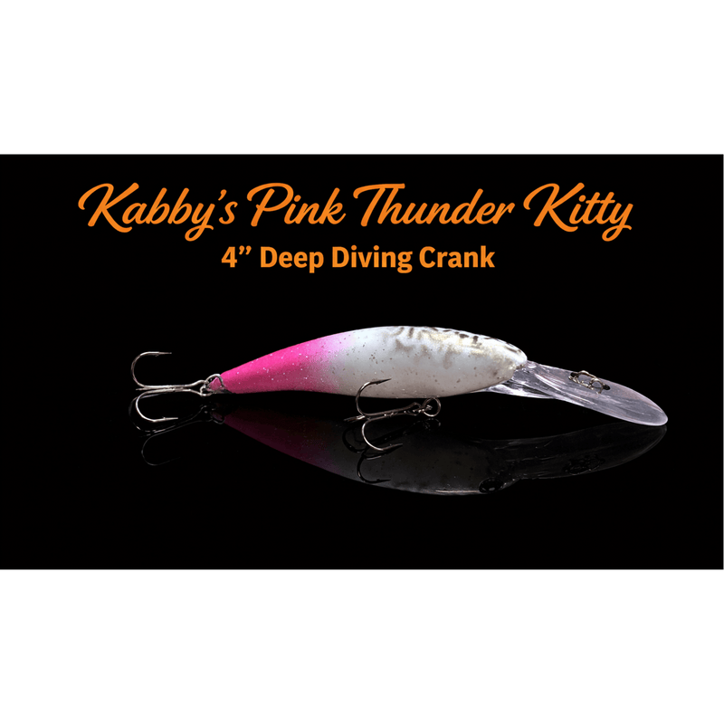Load image into Gallery viewer, KABBY'S CUSTOM CRANKBAIT 4" / Pink Thunder Kitty Kabby's Deep Diving Crank
