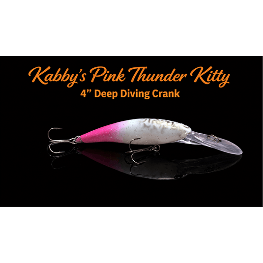 KABBY'S CUSTOM CRANKBAIT 4" / Pink Thunder Kitty Kabby's Deep Diving Crank