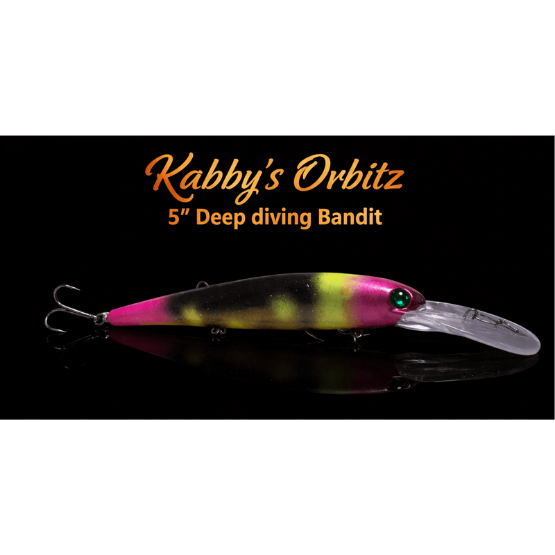 Load image into Gallery viewer, KABBY'S CUSTOM TROLLING BODYBAITS 5" / Orbitz Kabby's Deep Diving Bandit
