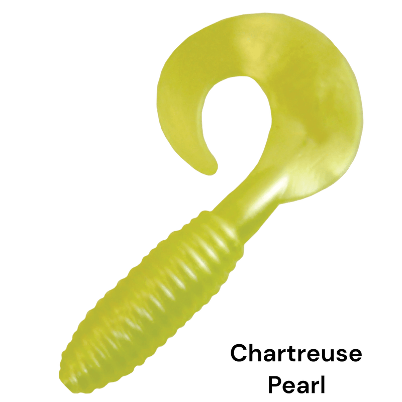 Load image into Gallery viewer, KALIN LUNKER GRUBS 3&quot; CHARTREUSE PEARL | FISHING WORLD | CANADA
