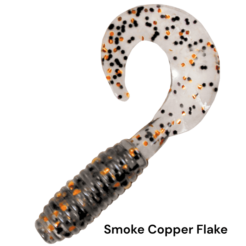 Load image into Gallery viewer, KALIN LUNKER GRUBS 3&quot; SMOKE COPPER FLAKE | FISHING WORLD | CANADA
