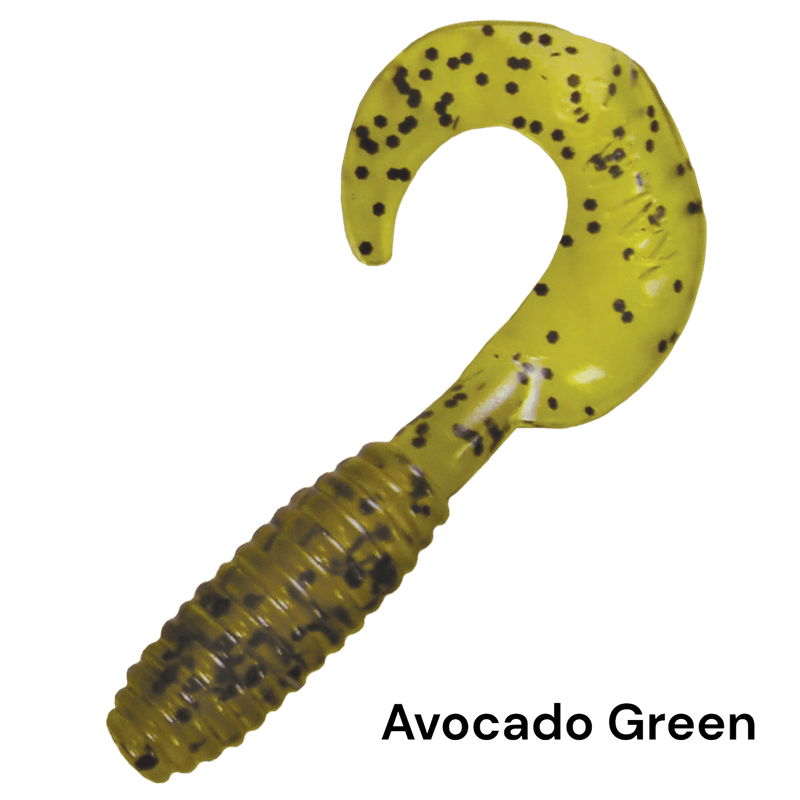 Load image into Gallery viewer, KALIN LUNKER GRUBS 3&quot; &amp;  5&quot; AVOCADO GREEN | FISHING WORLD | CANADA
