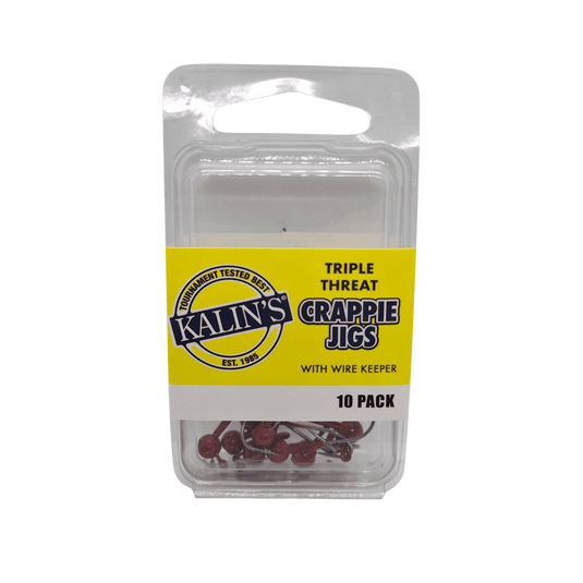 KALIN PANFISH 1-32 / Red Kalin's Triple Threat Wire Keeper Crappie Jig
