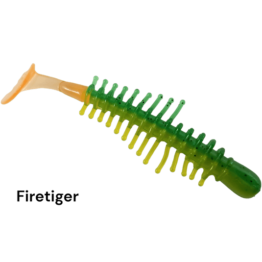 KALIN TICKLE SHAD 2.8" & 3.8" FIRETIGER | FISHING WORLD | CANADA