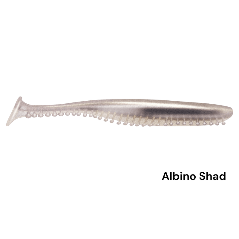 Load image into Gallery viewer, KALIN TICKLE TAIL 3.8&quot; ALBINO SHAD | FISHING WORLD | CANADA

