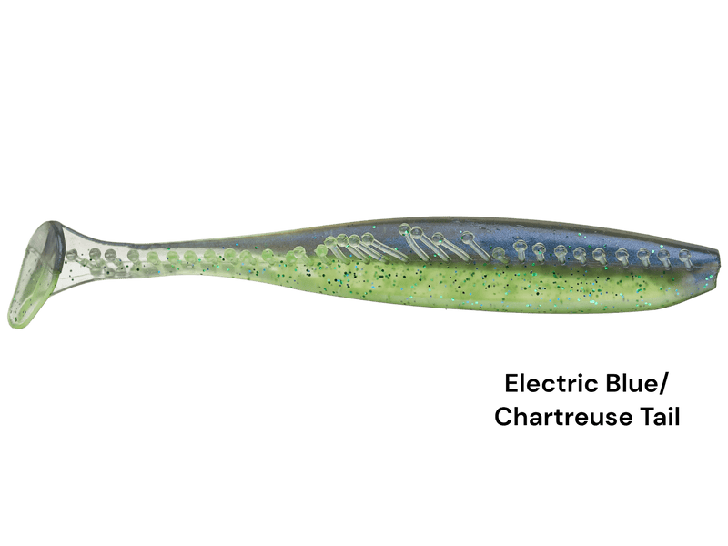 Load image into Gallery viewer, KALIN TICKLE TAIL 3.8&quot; ELECTRIC BLUE / CHARTREUSE TAIL | FISHING WORLD | CANADA
