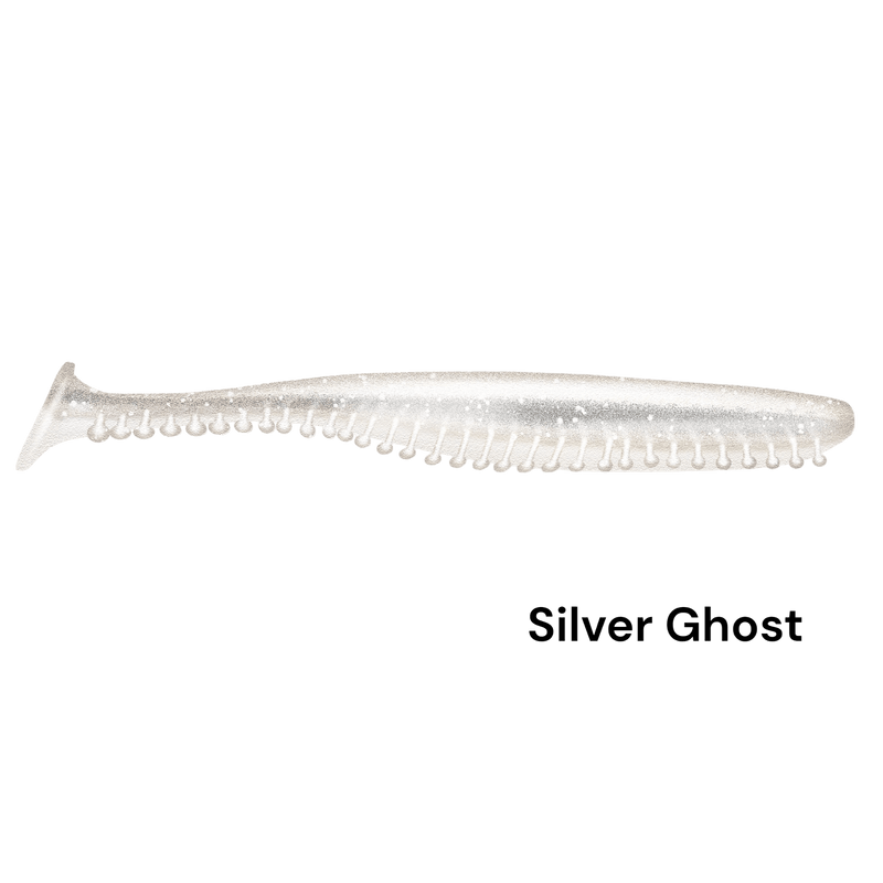 Load image into Gallery viewer, KALIN TICKLE TAIL 3.8&quot; SILVER GHOST | FISHING WORLD | CANADA
