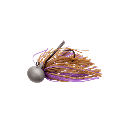 KEITECH SWIM JIGS 1-2oz / Brown-Purple / 2-0 Keitech Model II Tungsten Football Jig