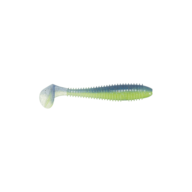 Load image into Gallery viewer, KEITECH SWING IMPACT 2.8" / Electric Blue &amp; Chart Keitech Fat Swing Impact Swimbait
