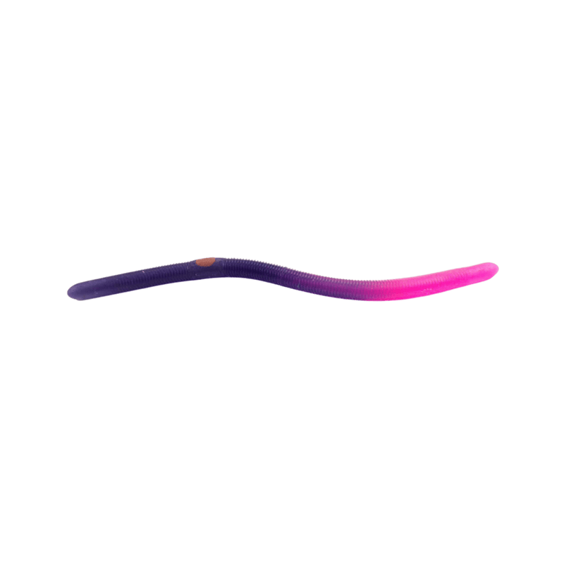 Load image into Gallery viewer, KELLY'S WORMS Purple Firetail Kelly's Bass Worms Fire Tail
