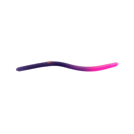 KELLY'S WORMS Purple Firetail Kelly's Bass Worms Fire Tail