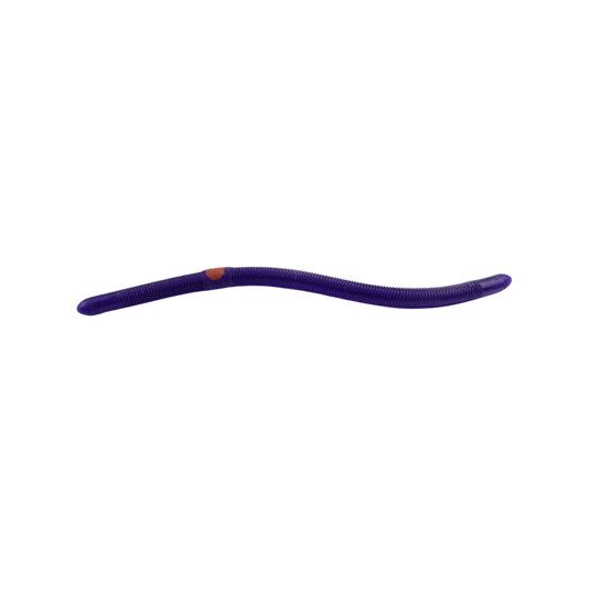 KELLY'S WORMS Purple Wild Grape Kelly's Bass Worms Plow Jockeys