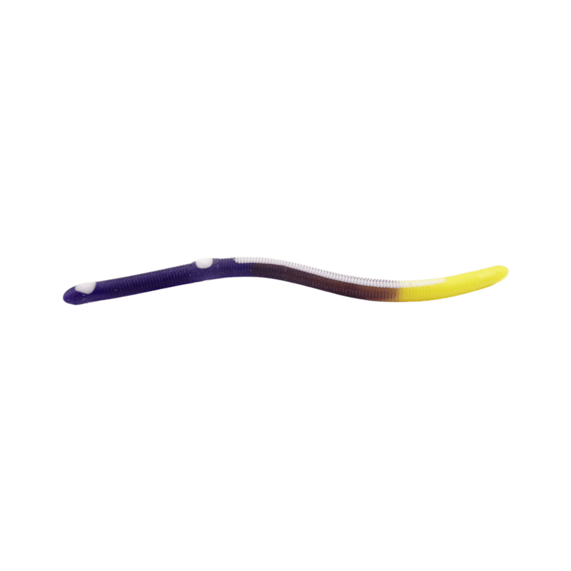Load image into Gallery viewer, KELLY'S WORMS Purple Yellowtail Firetail Kelly's Bass Worms Fire Tail

