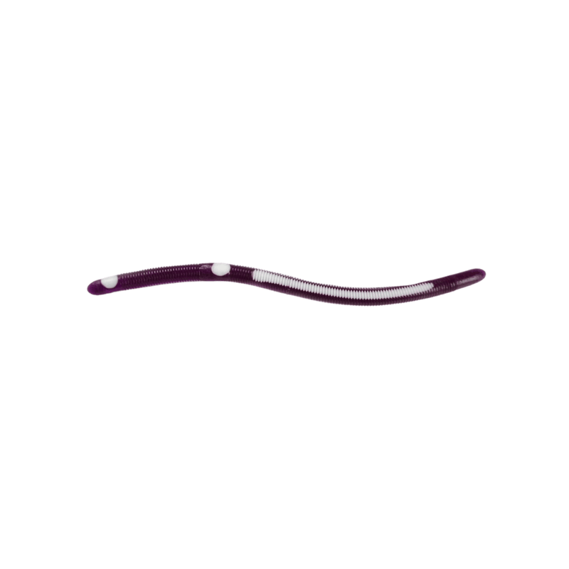 Load image into Gallery viewer, KELLY'S WORMS Wine &amp; White Kelly's Bass Worms Striper
