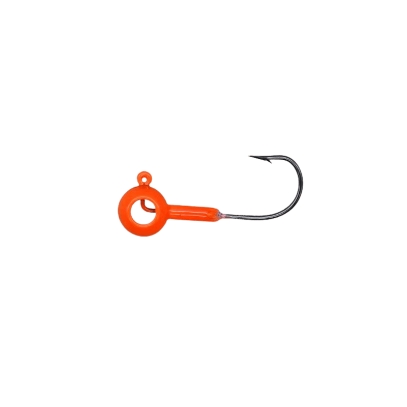Load image into Gallery viewer, LELAND LURES PANFISH 1-16 / Orange Eye Hole Round Head Jig
