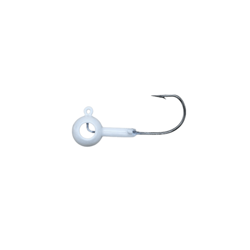 Load image into Gallery viewer, LELAND LURES PANFISH 1-16 / White Eye Hole Round Head Jig
