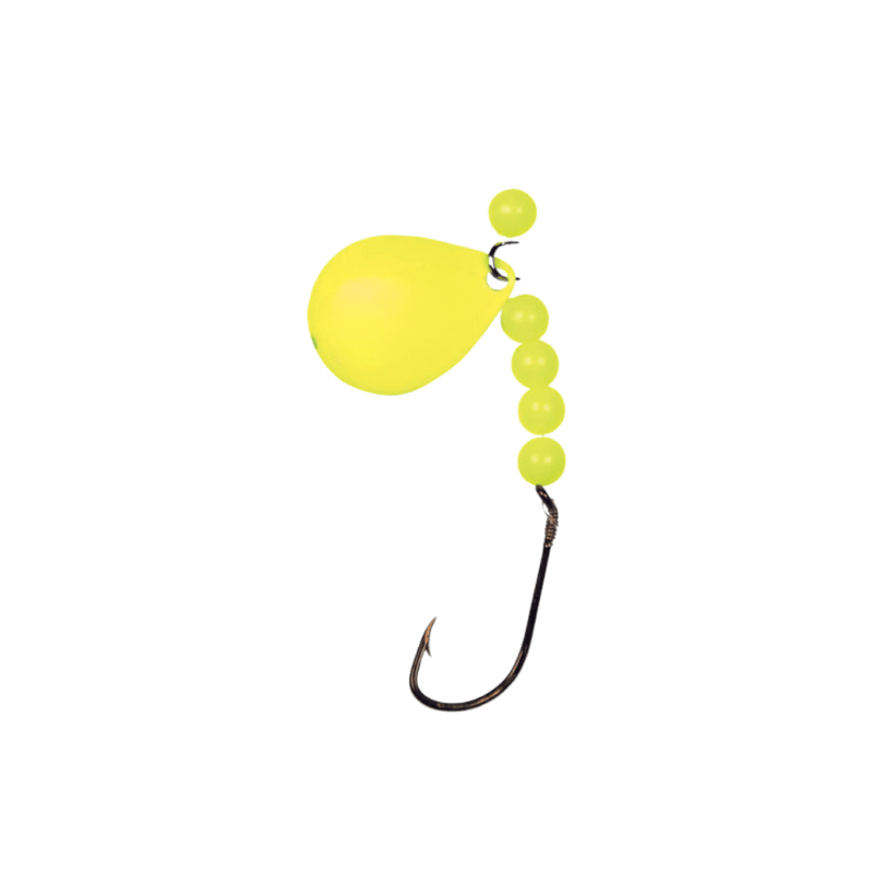 Load image into Gallery viewer, LUCKY STRIKE WORM HARNESS Chartreuse Lucky Strike Fluorocarbon Rig 2pk #2 Hook
