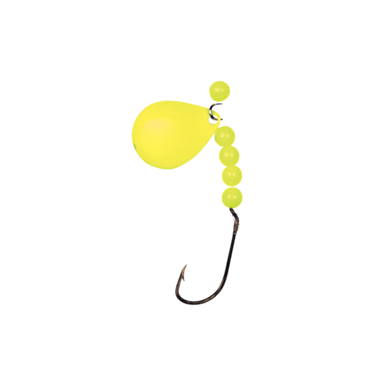 LUCKY STRIKE WORM HARNESS Chartreuse Lucky Strike Fluorocarbon Rig 2pk 