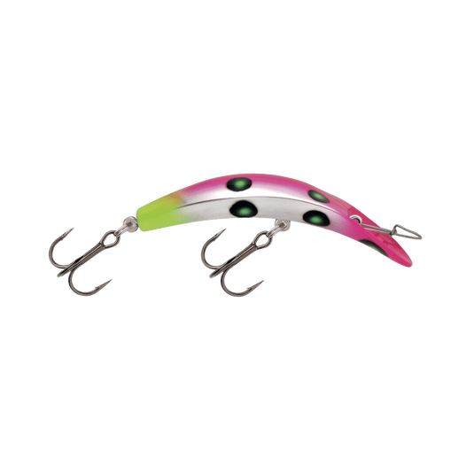 LUHR-JENSEN CRANKBAIT 11X / Flo Pink/Chartreuse UV Luhr Jensen Kwikfish (Non-Rattle)