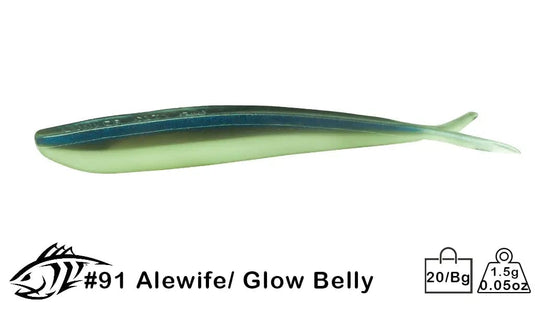 LUNKER CITY Uncategorised 2.5" / Alewife Glow Belly LunkerCity Fin-S Fish