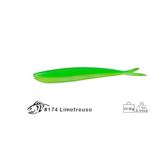LUNKER CITY Uncategorised 2.5" / Limetreuse Lunker City Fin-S Fish