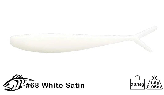 LUNKER CITY Uncategorised 2.5" / White Satin LunkerCity Fin-S Fish