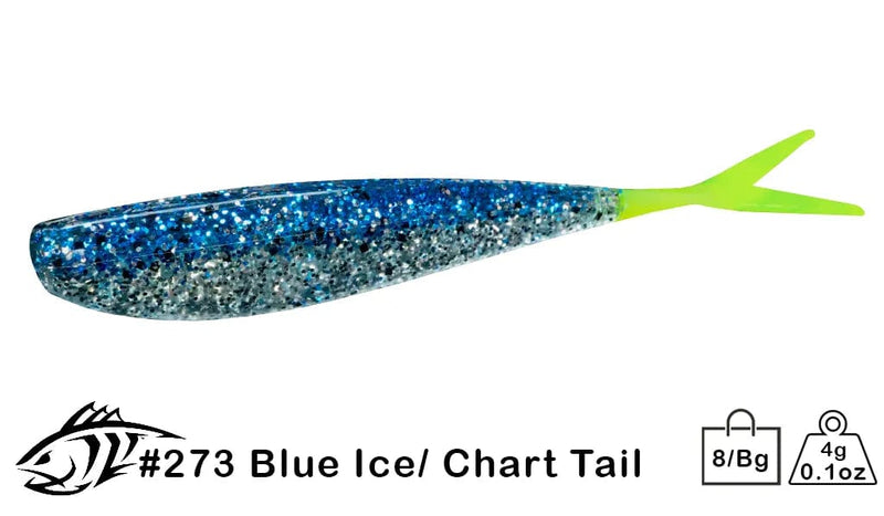 Load image into Gallery viewer, LUNKER CITY Uncategorised 4&quot; / Blue Ice Chart.Tail LunkerCity Fin-S Fish
