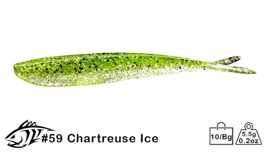 LUNKER CITY Uncategorised 4" / Chart Ice LunkerCity Fin-S Fish