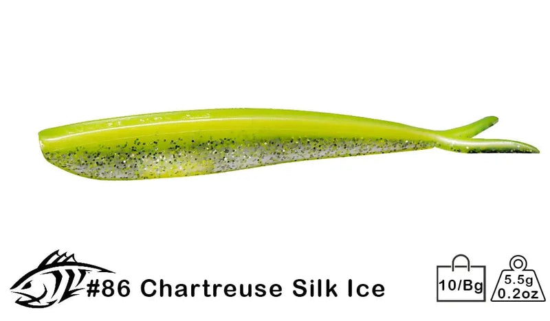 Load image into Gallery viewer, LUNKER CITY Uncategorised 4" / Chartreuse Silk Ice Lunker City Fin-S Fish
