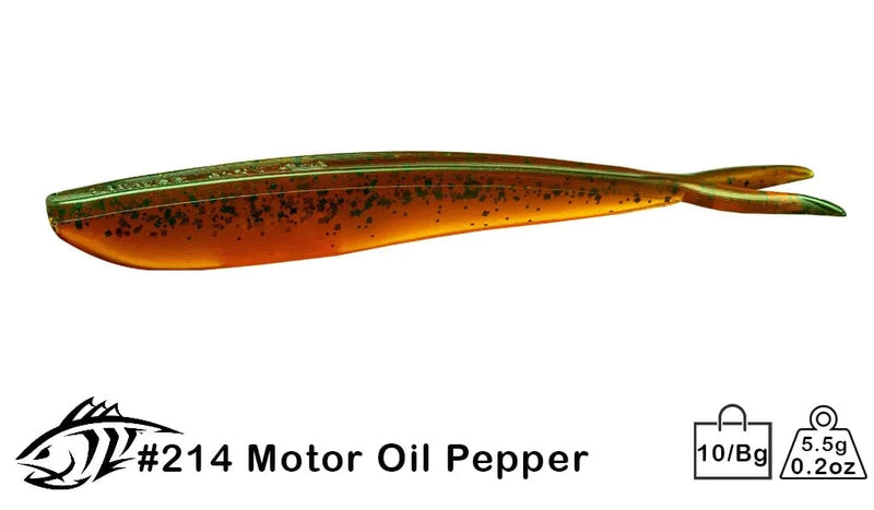 Load image into Gallery viewer, LUNKER CITY Uncategorised 4" / Motor Oil Pepper Lunker City Fin-S Fish
