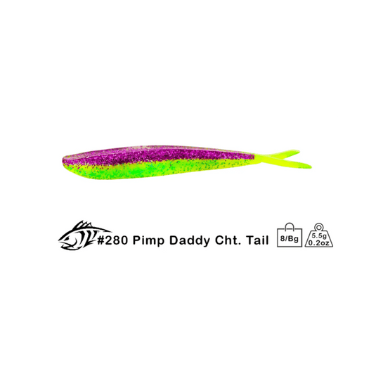 LUNKER CITY Uncategorised 4" / Pimp Daddy Chart Tai Lunker City Fin-S Fish