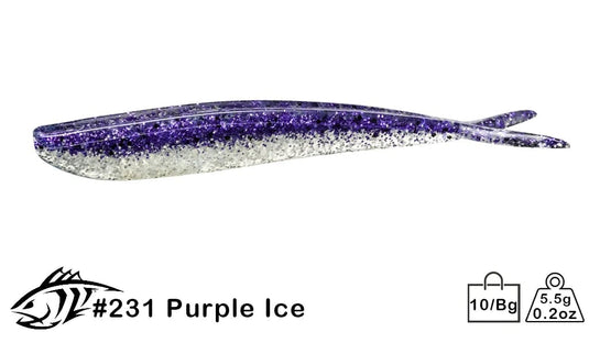 LUNKER CITY Uncategorised 4" / Purple Ice LunkerCity Fin-S Fish